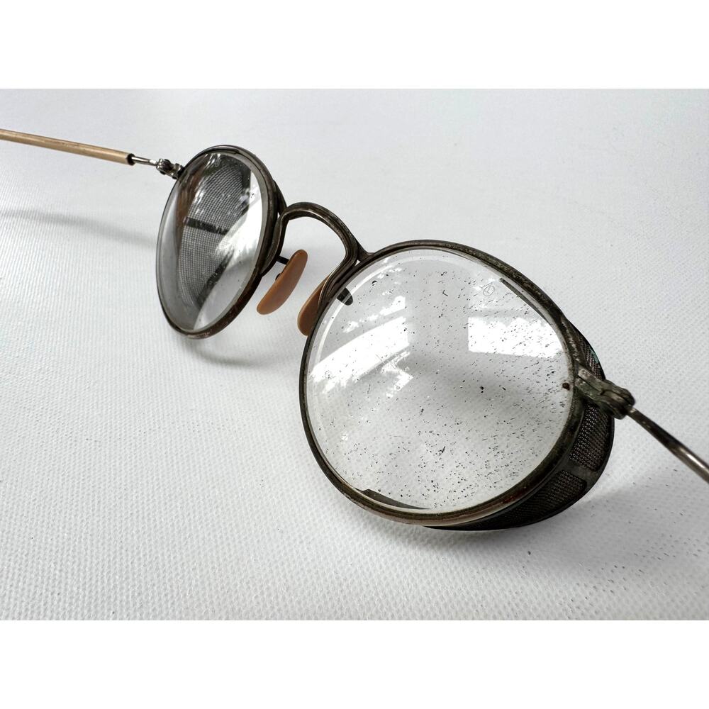 Vintage 1940s Steampunk American Optical Ful-Vue Safety Glasses